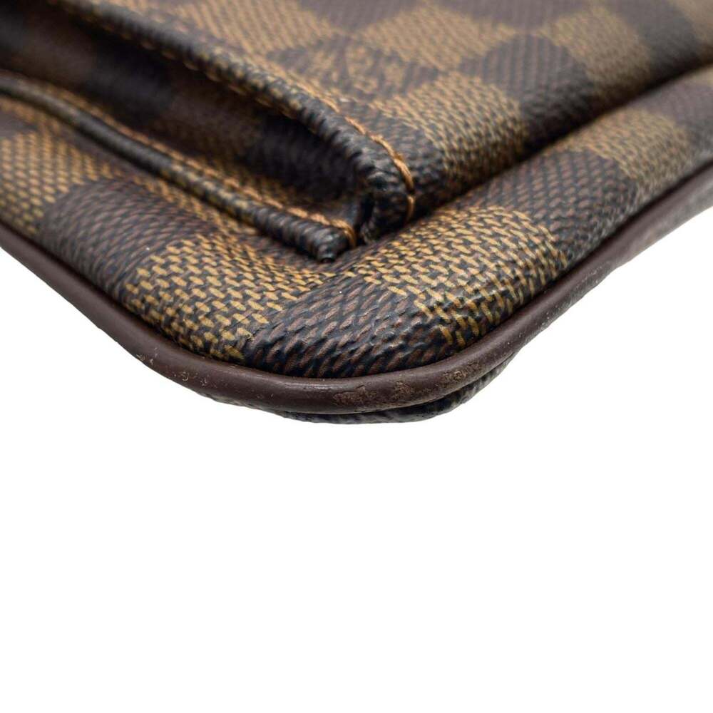 LOUIS VUITTON Authentic Brown Damier Pochette Shoulder Bag - Picture 3 of 8